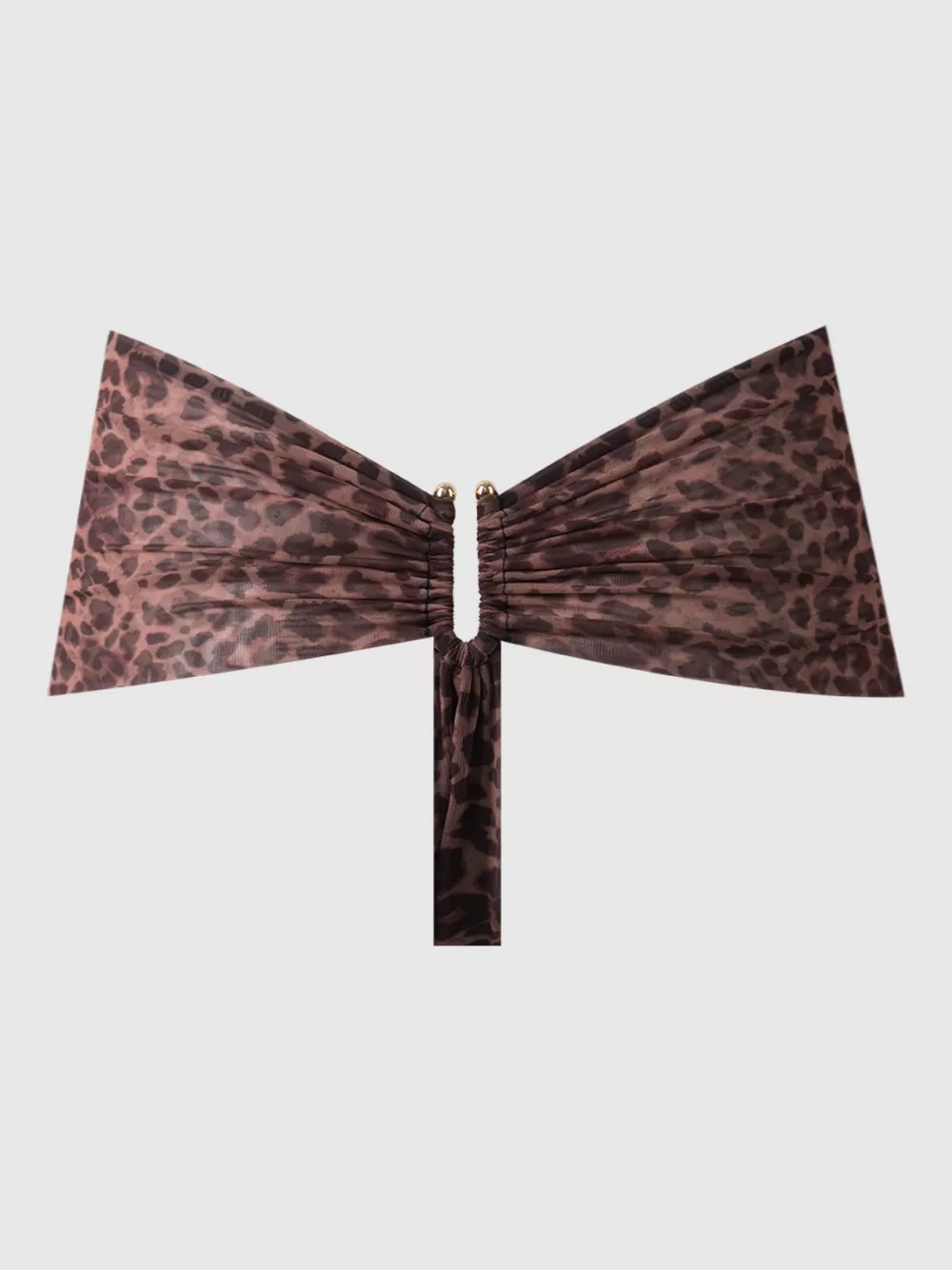 Swim Bottoms-Juicy Couture Frederick's Of Hollywood Alanza Mesh U Hook Thong Swim Bottom Leopard