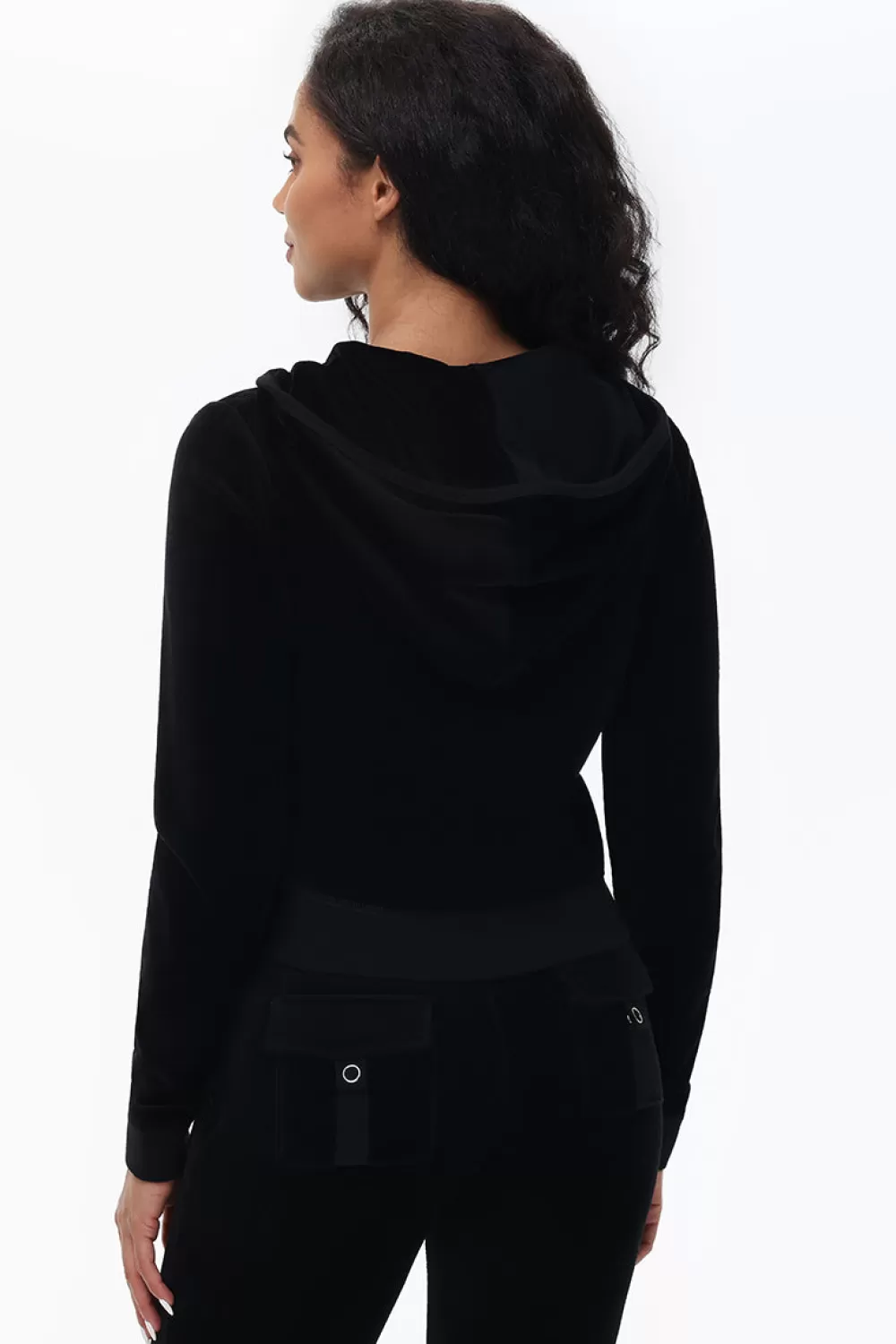 Track Tops | Track Tops-Juicy Couture Heritage Cotton Velour Hoodie Liquorice