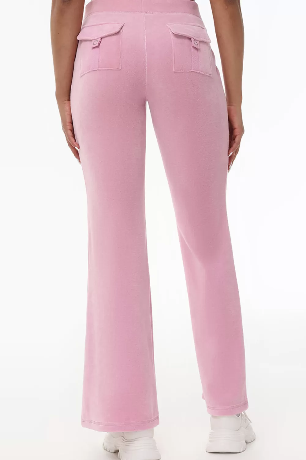 Track Bottoms | Track Pants-Juicy Couture Heritage Cotton Velour Track Pants Rose