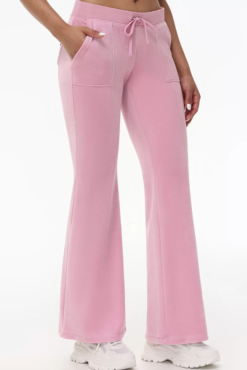 Track Bottoms | Track Pants-Juicy Couture Heritage Cotton Velour Track Pants Rose