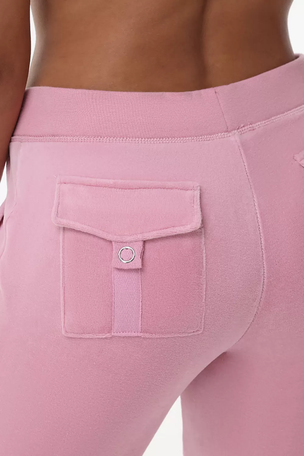Track Bottoms | Track Pants-Juicy Couture Heritage Cotton Velour Track Pants Rose