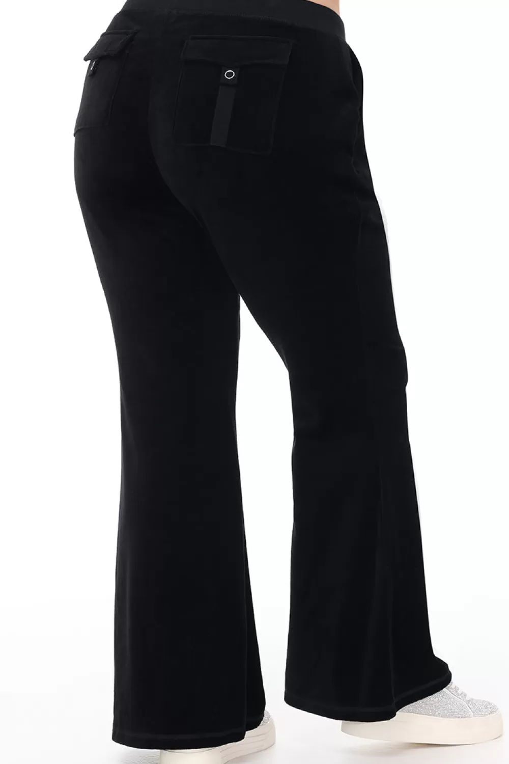 Track Bottoms | Track Pants-Juicy Couture Plus-Size Heritage Cotton Velour Track Pants Liquorice