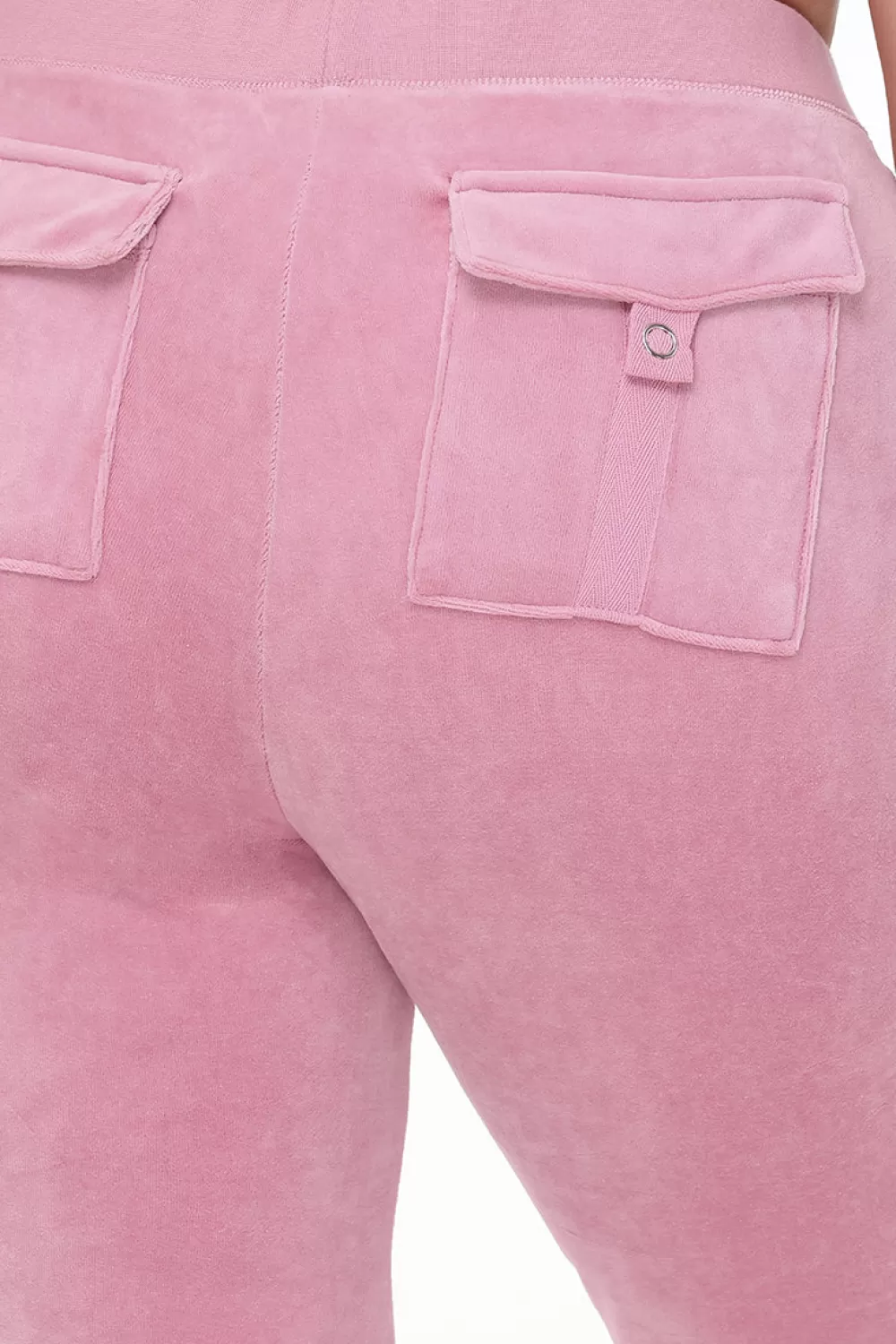 Track Bottoms | Track Pants-Juicy Couture Plus-Size Heritage Cotton Velour Track Pants Rose