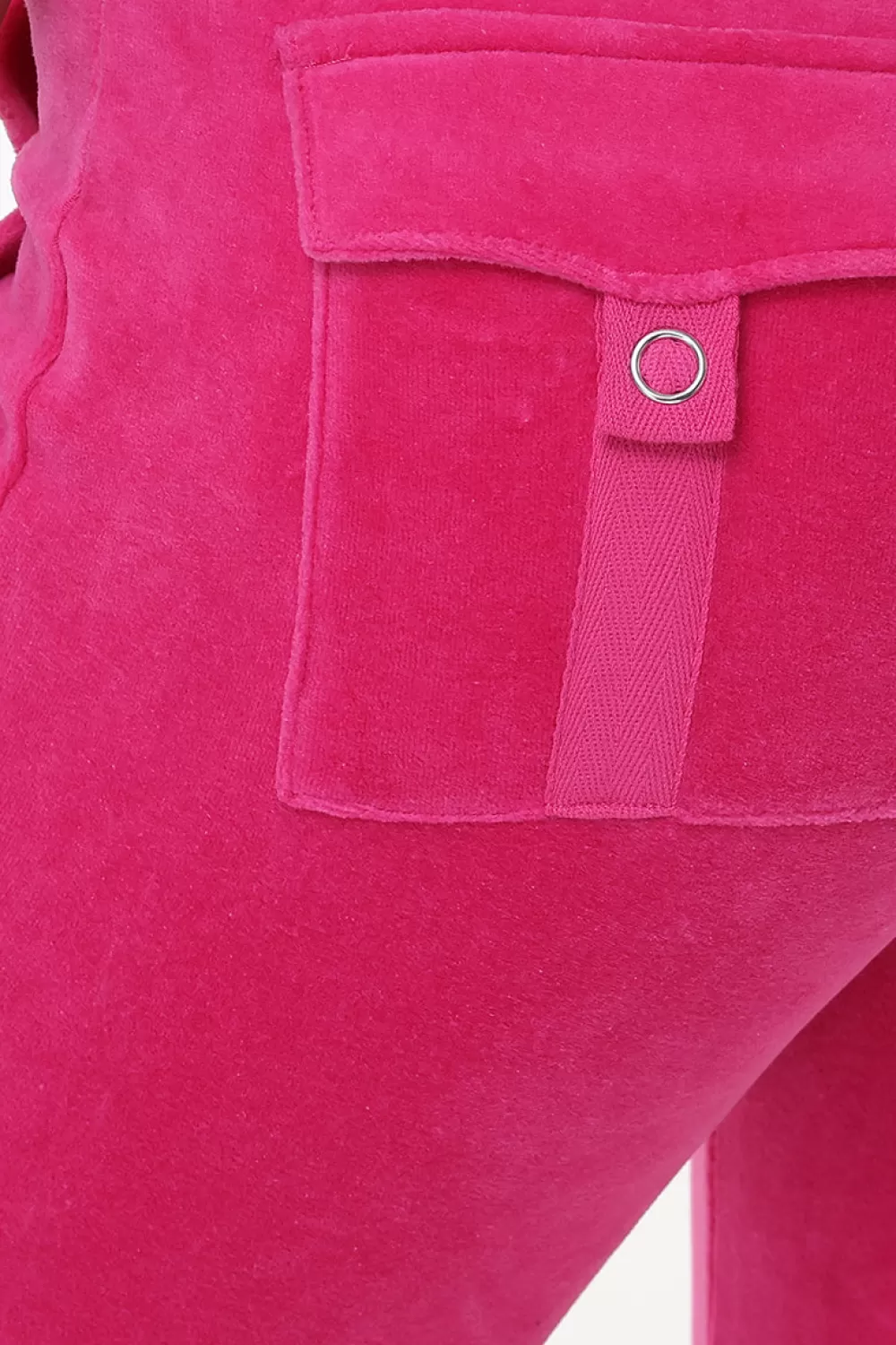 Track Bottoms | Track Pants-Juicy Couture Plus-Size Hollywood Scottie Snap Pocket Velour Track Pants FreeLove