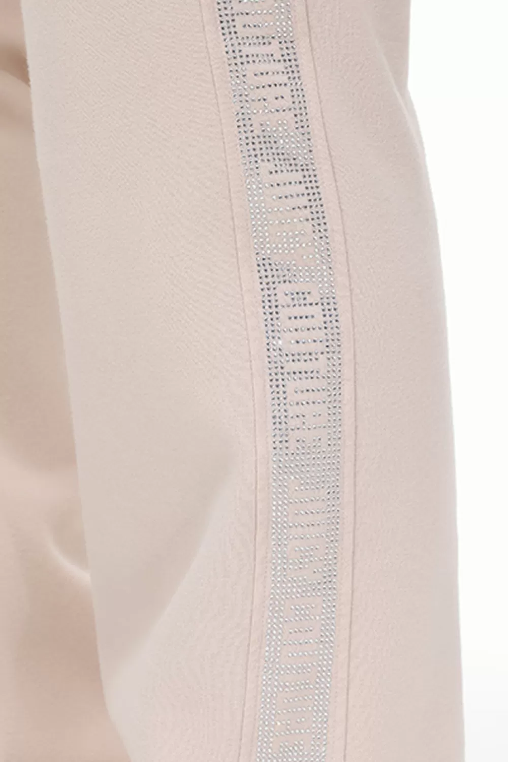 Plus-Size-Juicy Couture Plus-Size Wide Leg Fleece Pant With Side Bling Crystal