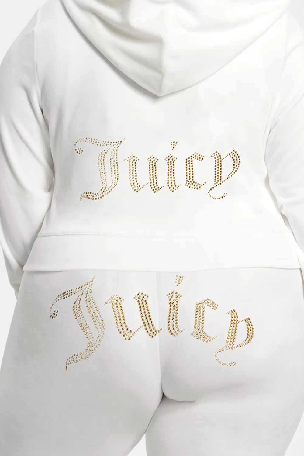 Hoodies & Jackets-Juicy Couture Technicolor Big Bling Velour Hoodie Angel/BlueBling