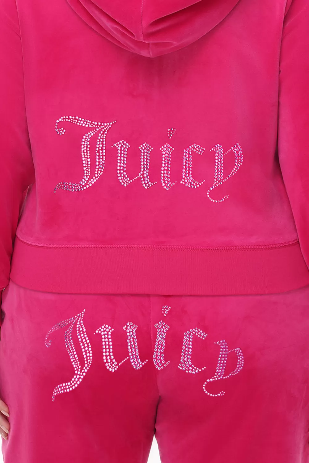 Hoodies & Jackets-Juicy Couture Technicolor Big Bling Velour Hoodie FreeLove/BlueBling