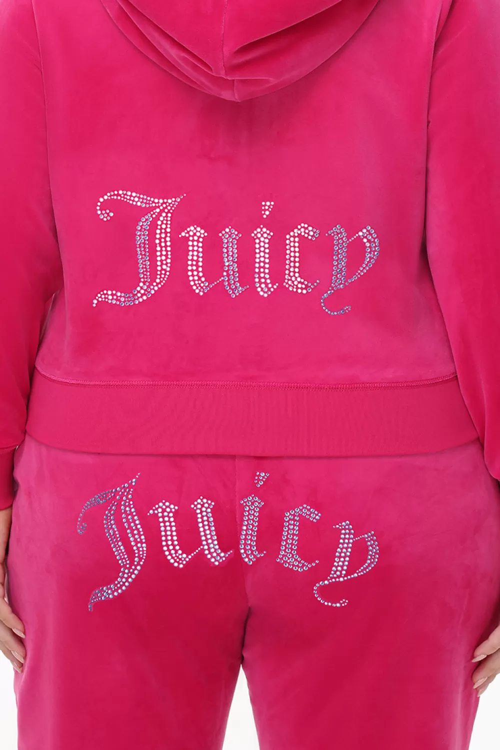 Hoodies & Jackets-Juicy Couture Technicolor Big Bling Velour Hoodie FreeLove/BlueBling