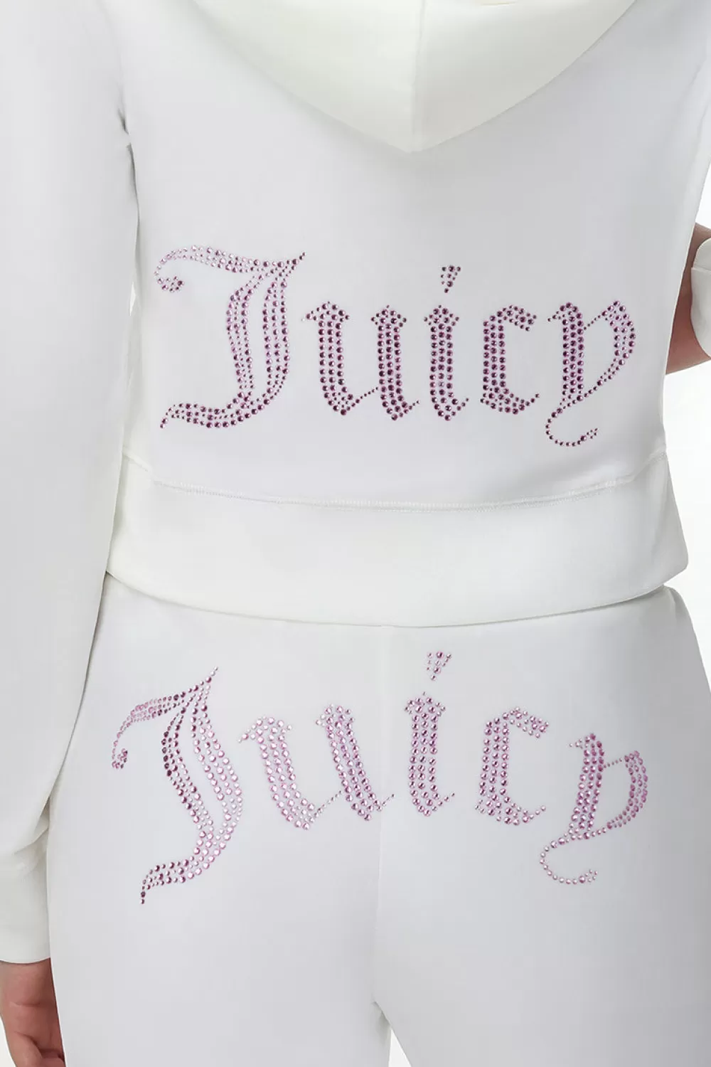 Hoodies & Jackets-Juicy Couture Technicolor Big Bling Velour Hoodie Angel/BlueBling