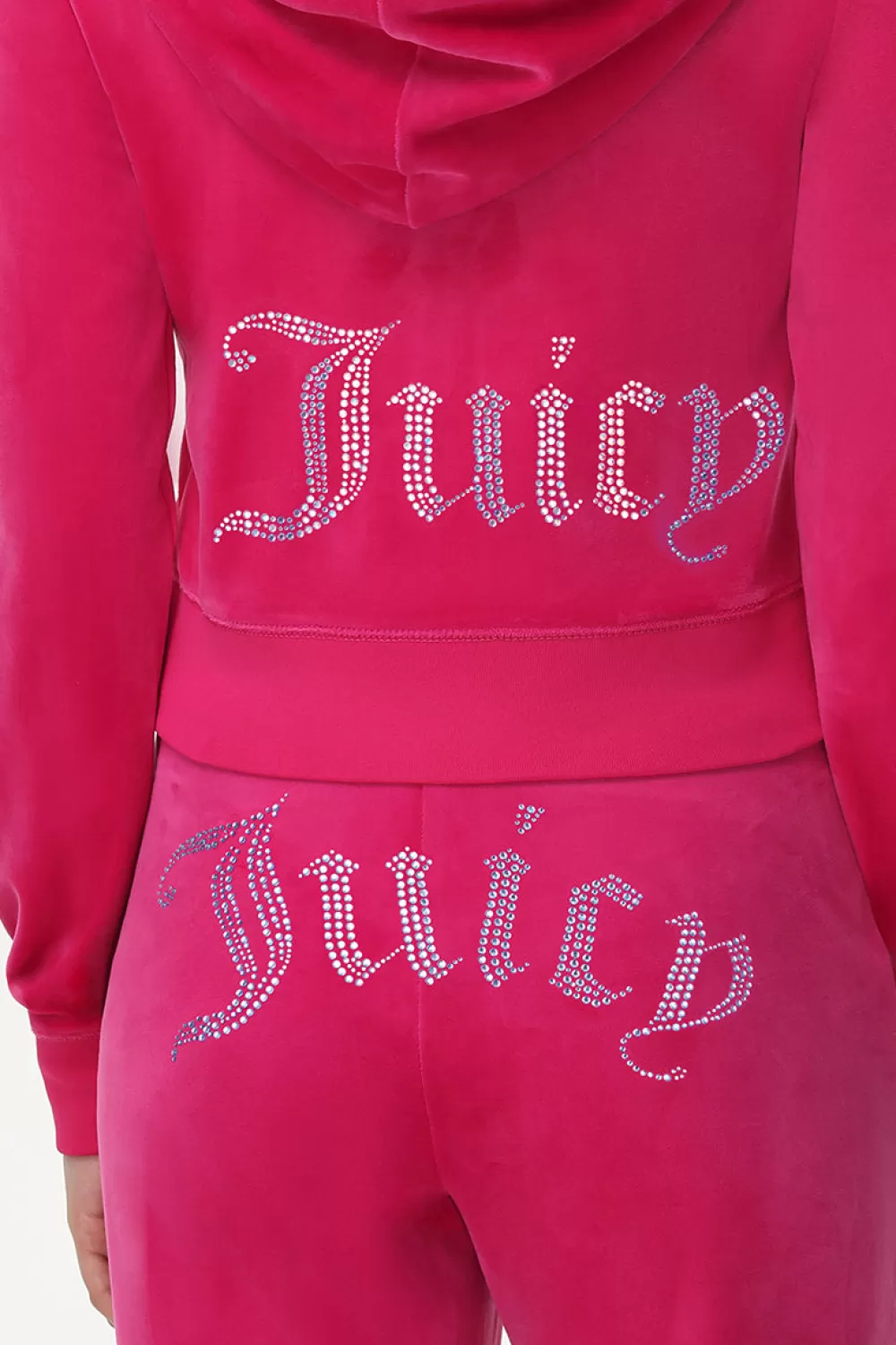 Hoodies & Jackets-Juicy Couture Technicolor Big Bling Velour Hoodie FreeLove/BlueBling