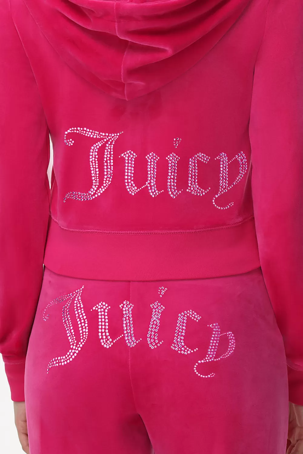 Hoodies & Jackets-Juicy Couture Technicolor Big Bling Velour Hoodie FreeLove/BlueBling