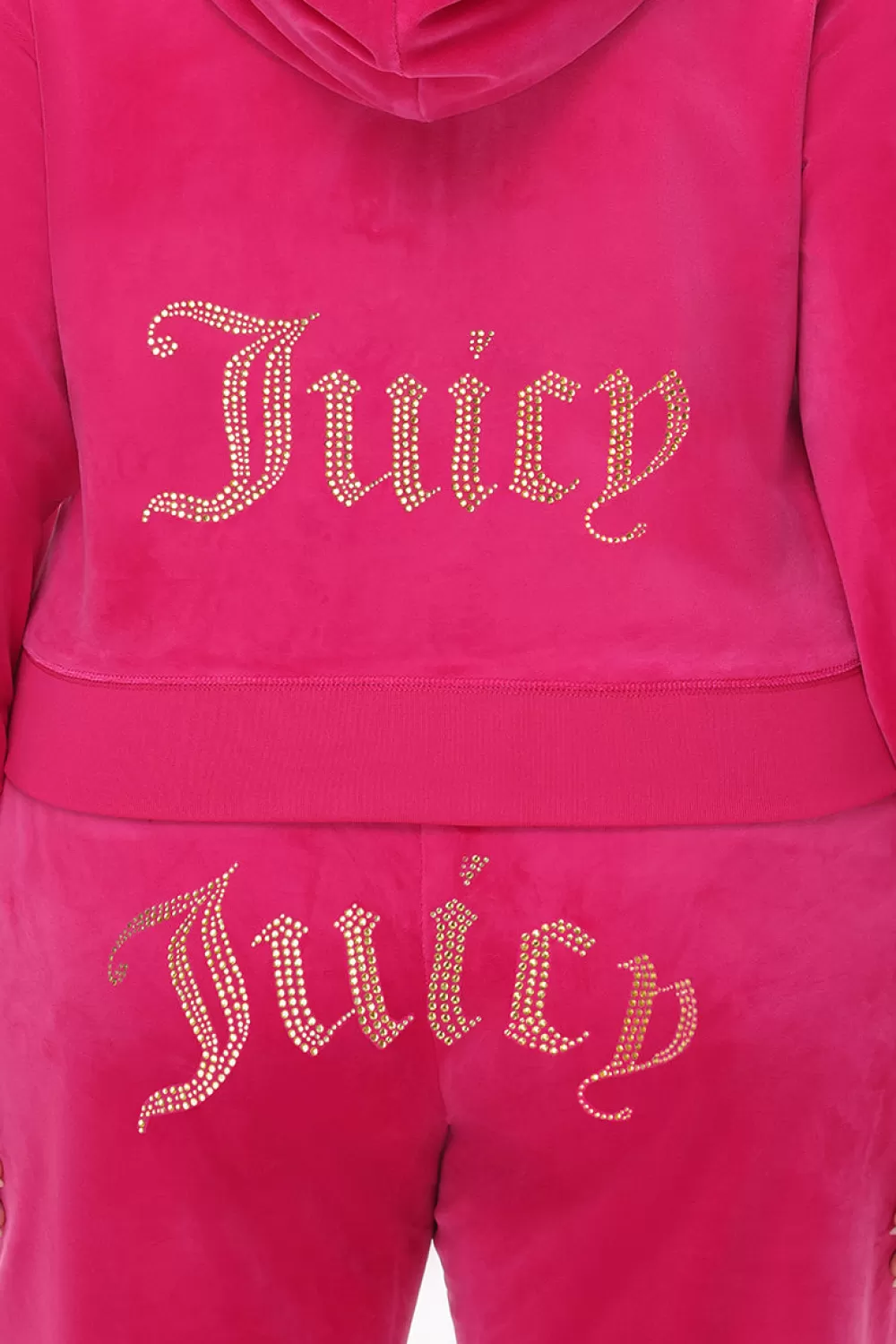 Hoodies & Jackets-Juicy Couture Technicolor Big Bling Velour Hoodie FreeLove/BlueBling